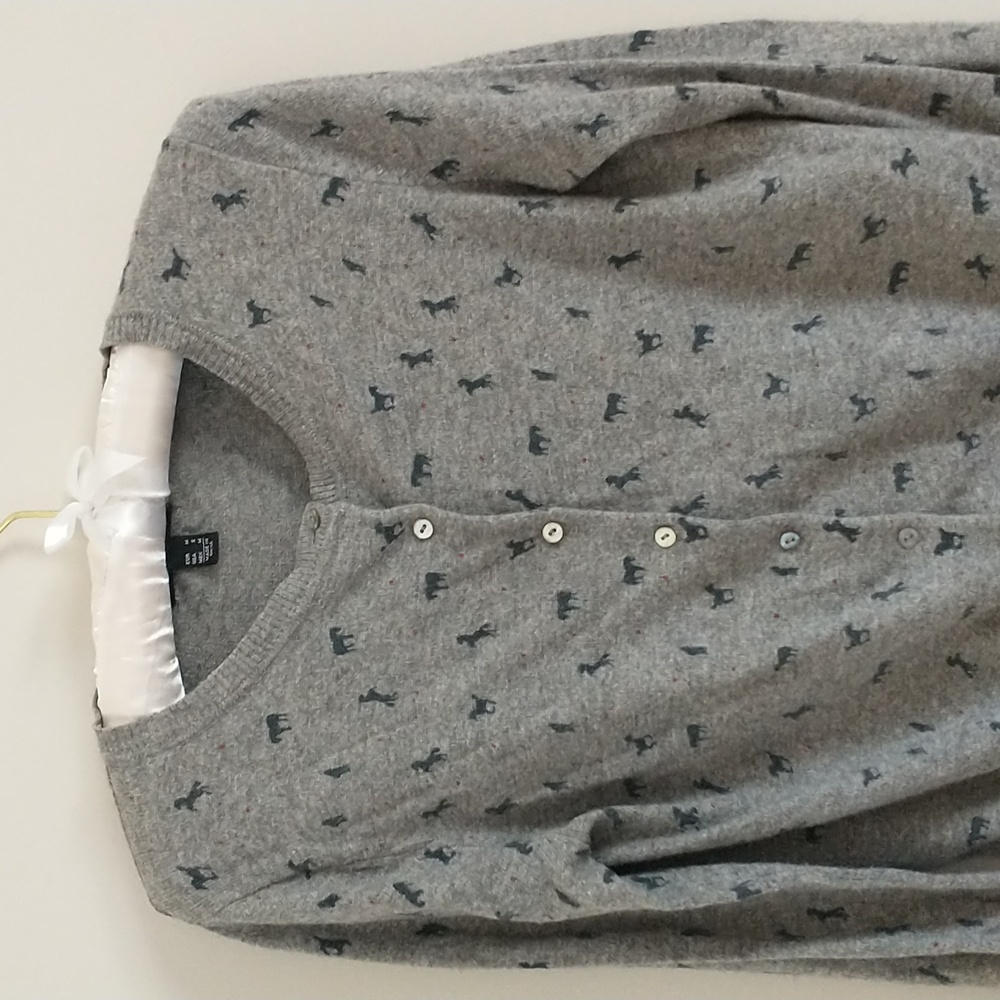 Mango Gray Patterned Cardigan - image 2
